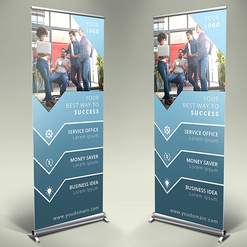 corporate pull up banner